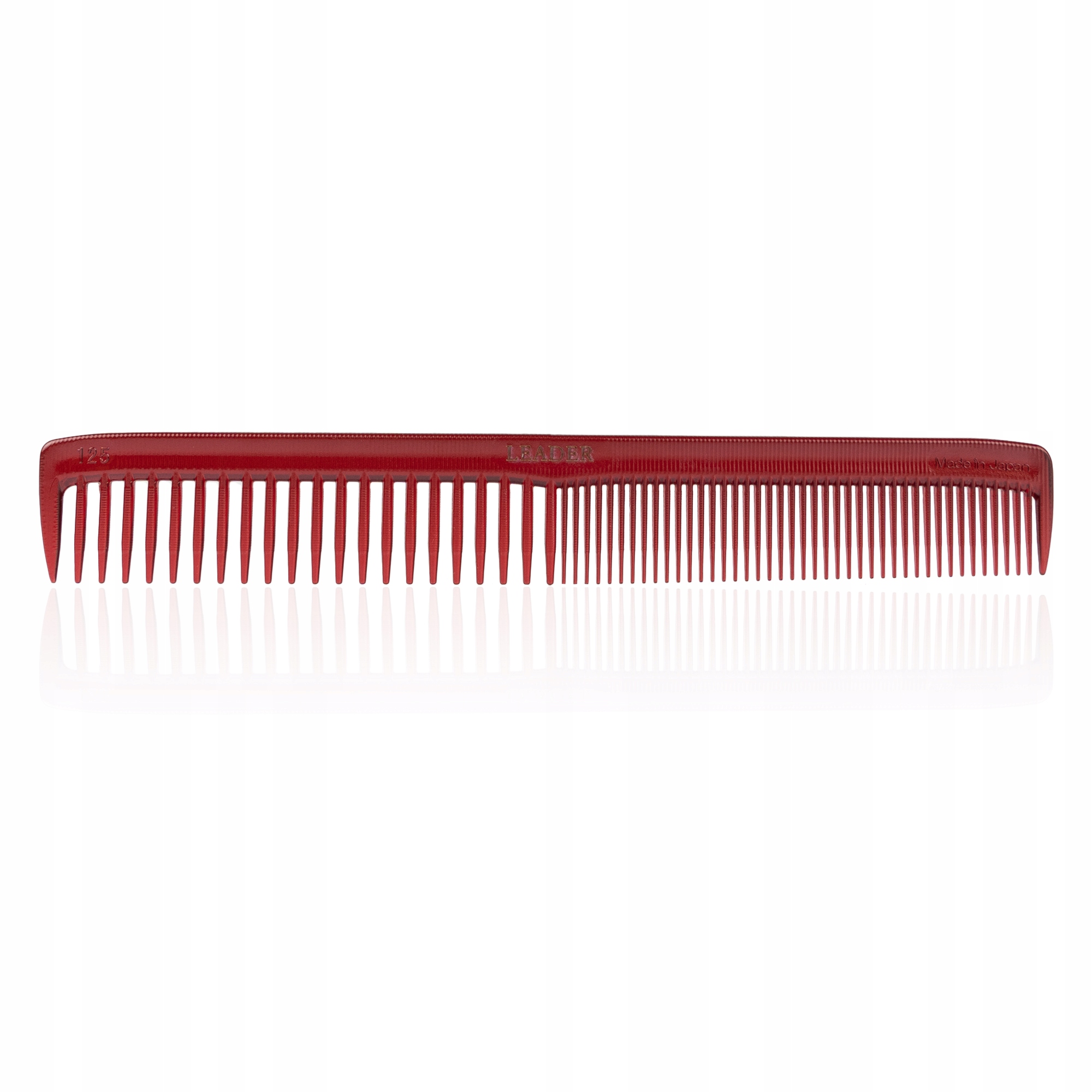 Hřeben na stříhání Leader Comb Ultem Sp model 125 Red (červený)