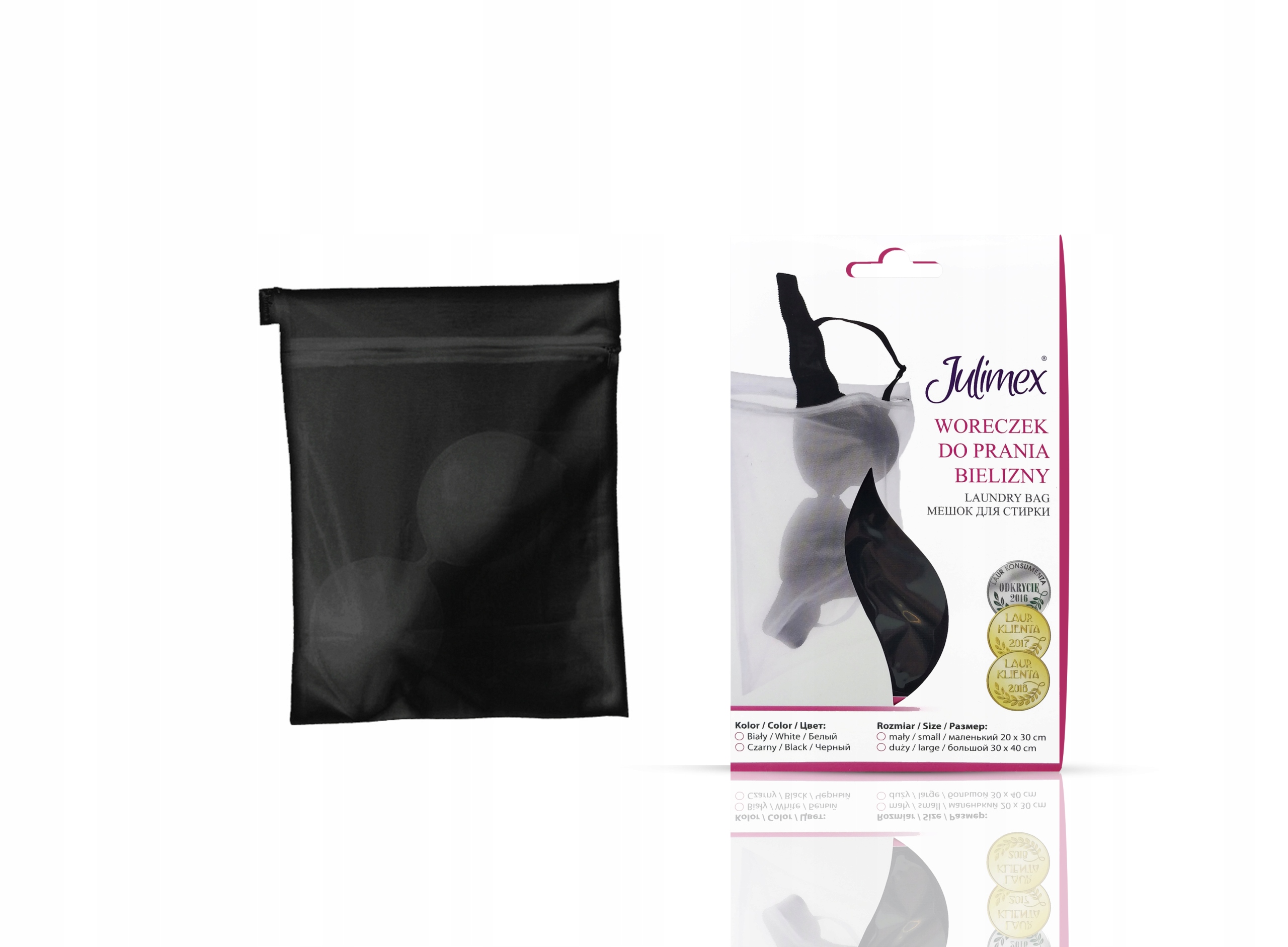 

Julimex BA-06 Woreczek do Prania Bielizny Czerń S