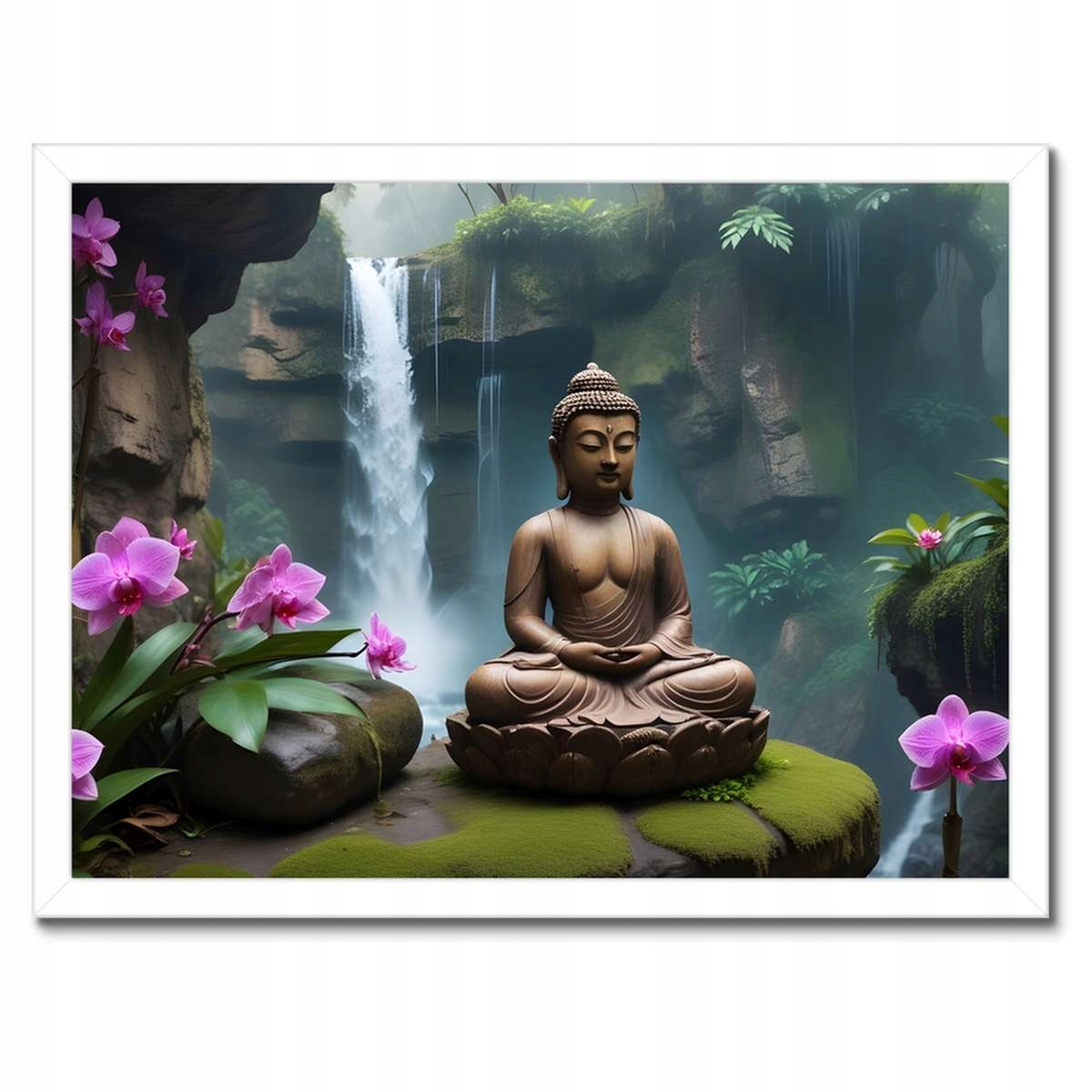 Plakáty v rámu 40x30 Meditující Buddha