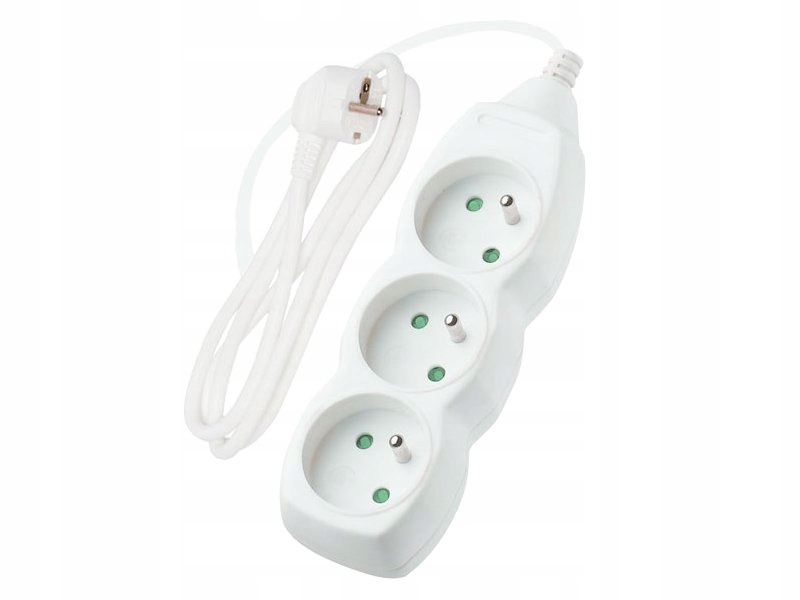 

Przedłużacz Sieciowy Listwa 230V / 3 Gniazda - 3m