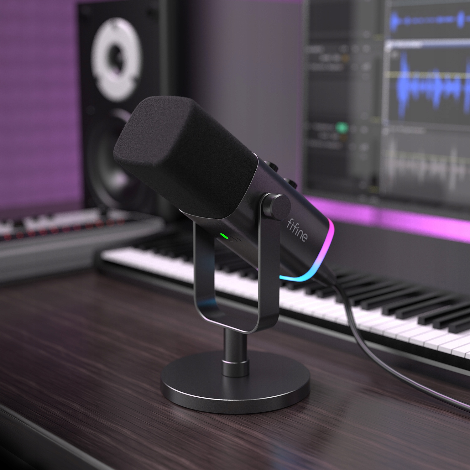 Mikrofon dynamiczny studyjny Fifine AM8 AMPLIGAME USB/XLR RGB gamingowy PnP Informacje o bezpieczeństwie CE