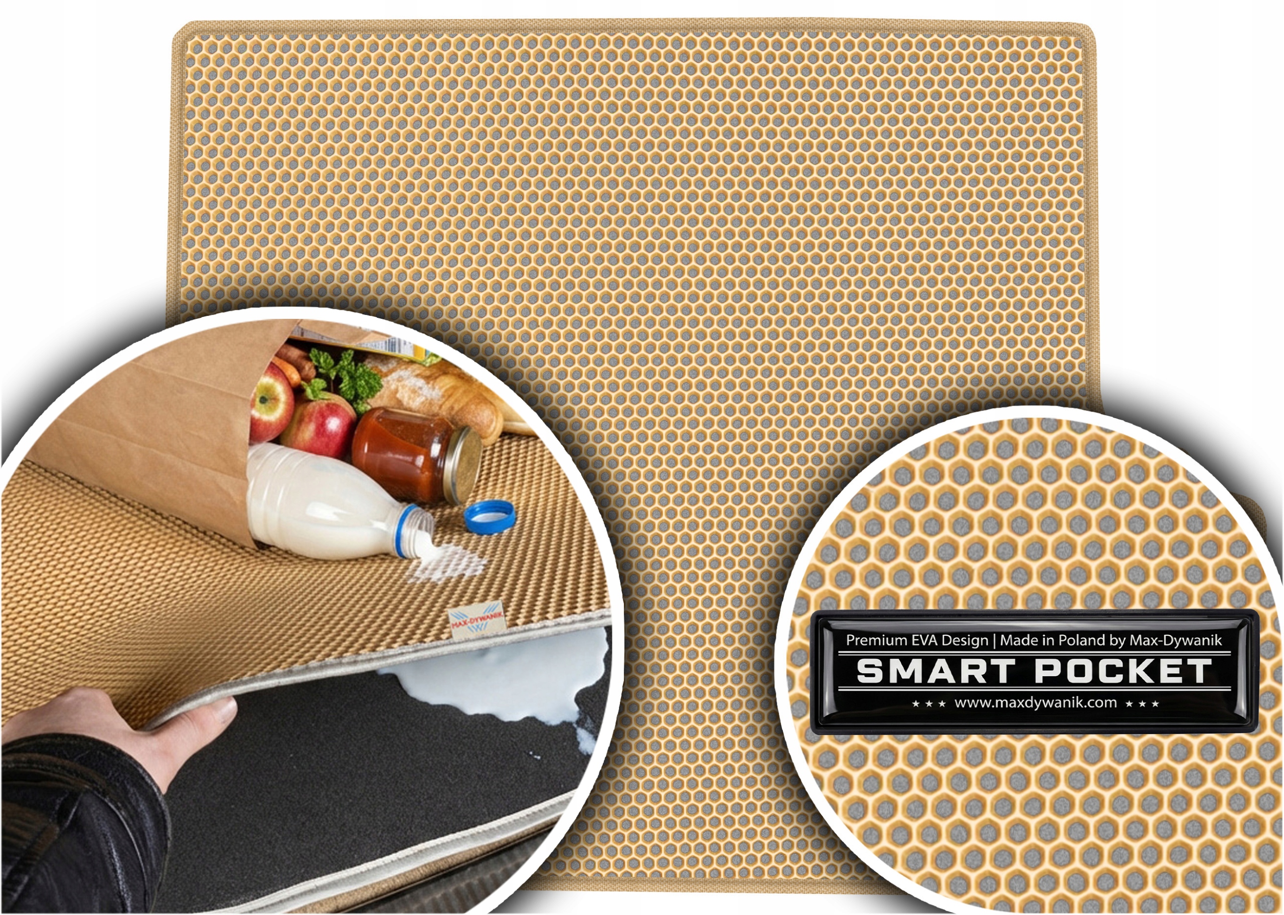 Volvo 740 Kombi 1984-1992 Vložka batožinového priestoru Eva Smart Pocket Béžová