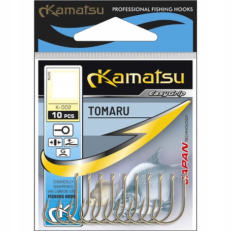 Haczyki Kamatsu Tomaru oczko black nikiel roz.12