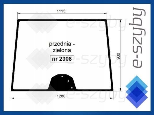 sklo Mf série 6400 7400 8400 přední ohýbané