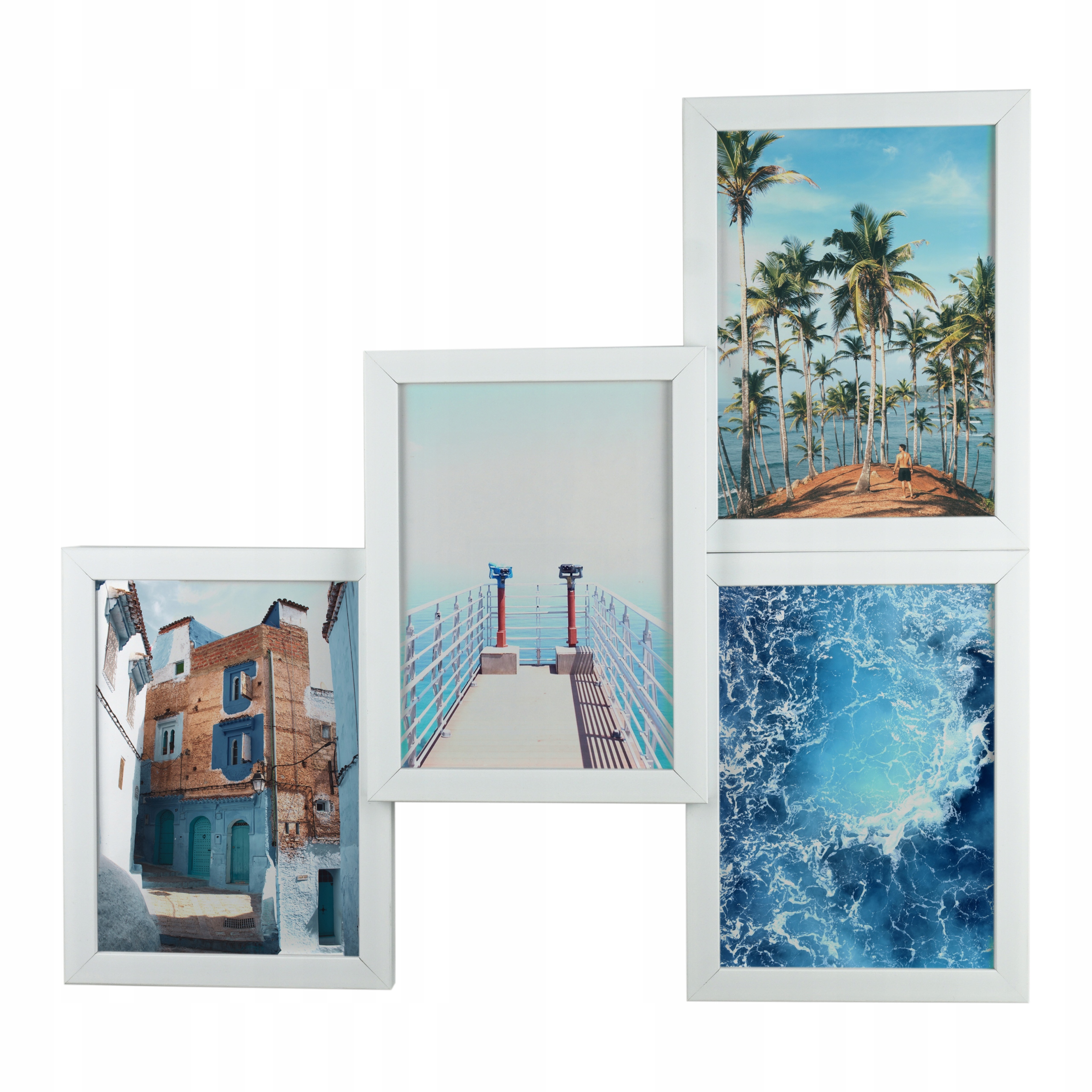 

Biała ramka na 4 zdjęcia 10x15 3D 404 Grawer