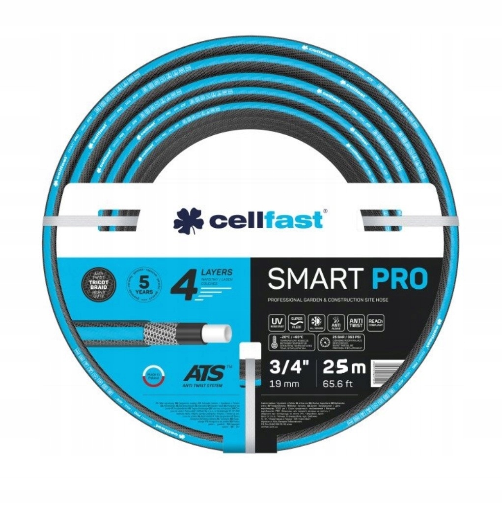 Wąż ogrodowy 4-warstwowy Cellfast Smart Ats 3/4" 25m 13-120