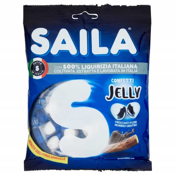 Levně 5 x Želé Bonbony Jelly Liquirizia 75 g Saila