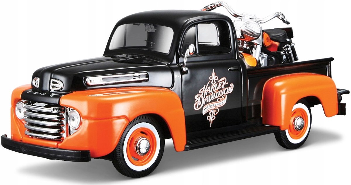 Harley Davidson Flh Duo Glide 1958 Ford Pickup 1948 F-1