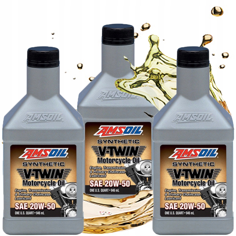 Syntetický Olej Harley Amsoil Syntetický Motorcycle Oils 20V50 MCV 2,84 L