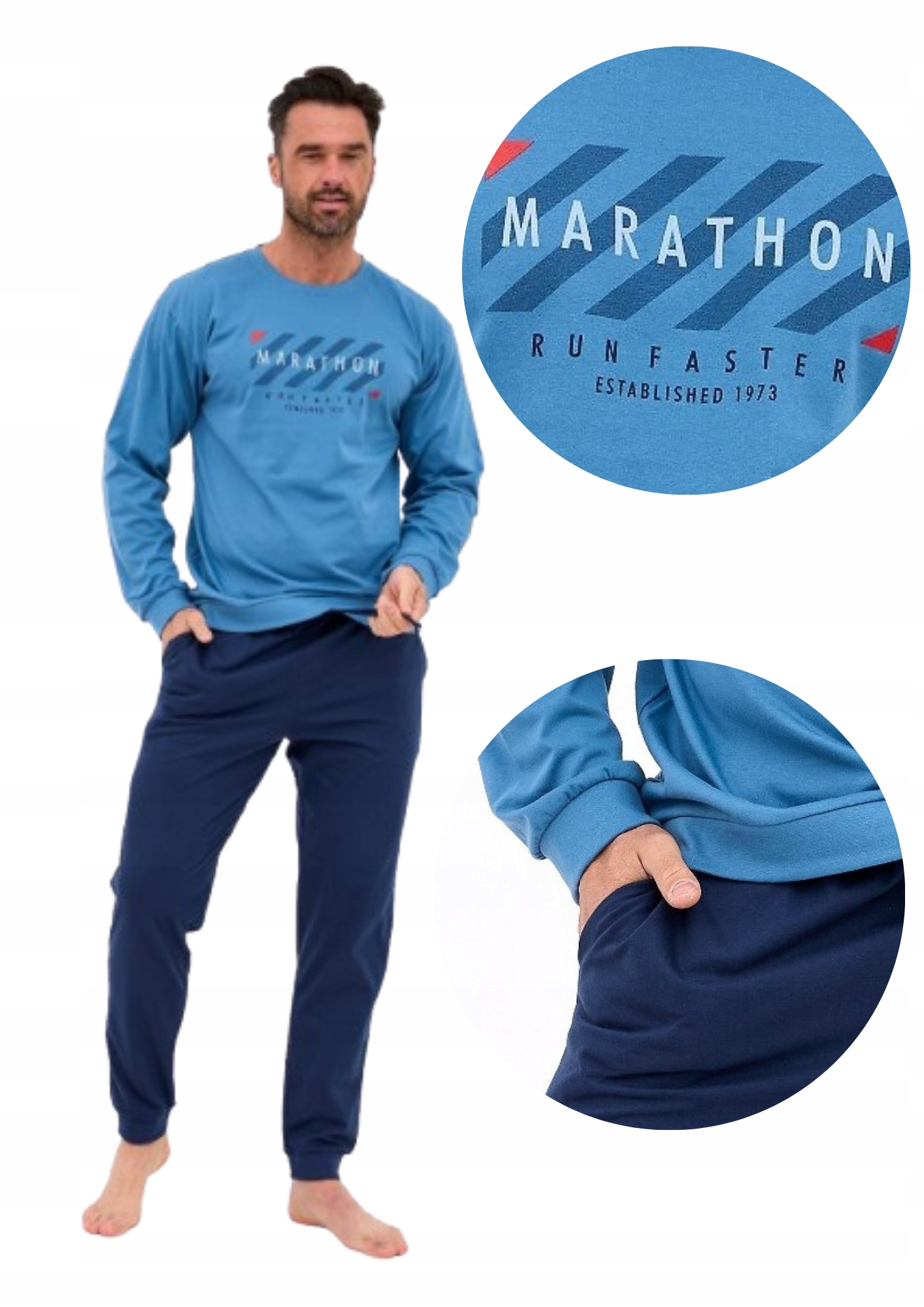 Cornette 322/301 Marathon pánské pyžamo jeans XXL
