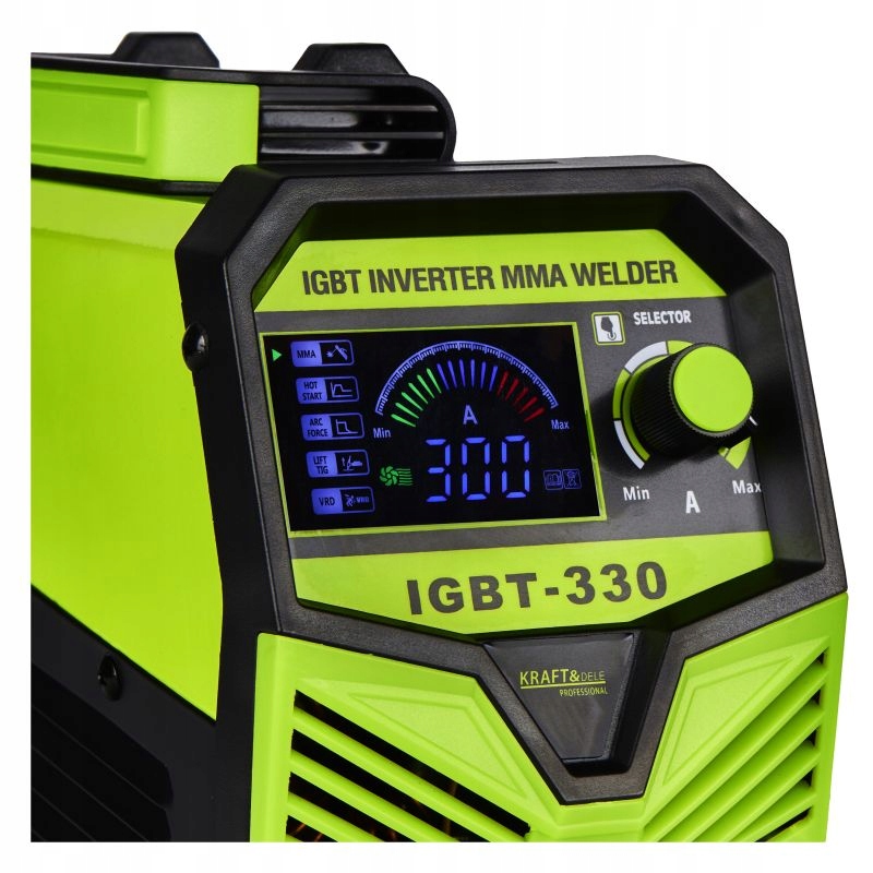 Invertorová svářečka Mma Igbt Lift Tig LCD 4v1 20-330A Kraft&Dele
