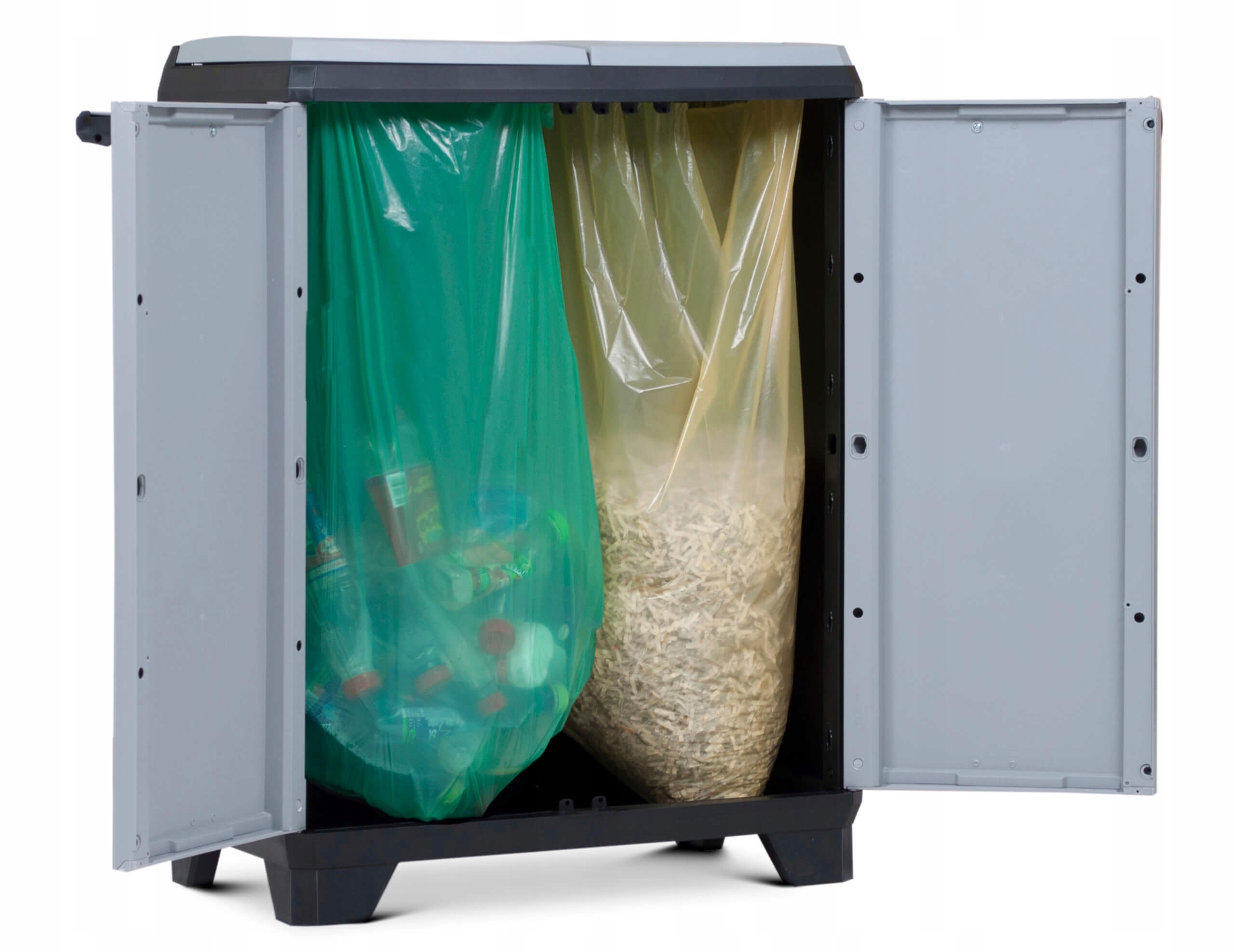 SZAFKA KOSZ DO SEGREGACJI ŚMIECI NA WORKI ECO DO KUCHNI STOJAK 2KOMORY 220L EAN (GTIN) 8013183115371