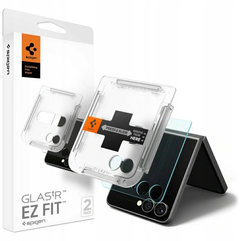 Tvrzené sklo Spigen Glas.Tr Ez Fit Hd 2ks pro Samsung Galaxy Z Flip7