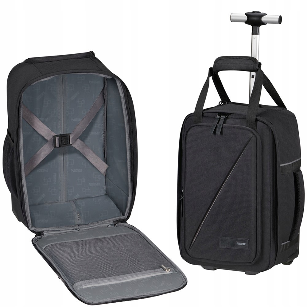 Plecak kabinowy na kołach wymiary do Ryanair American Tourister czarny