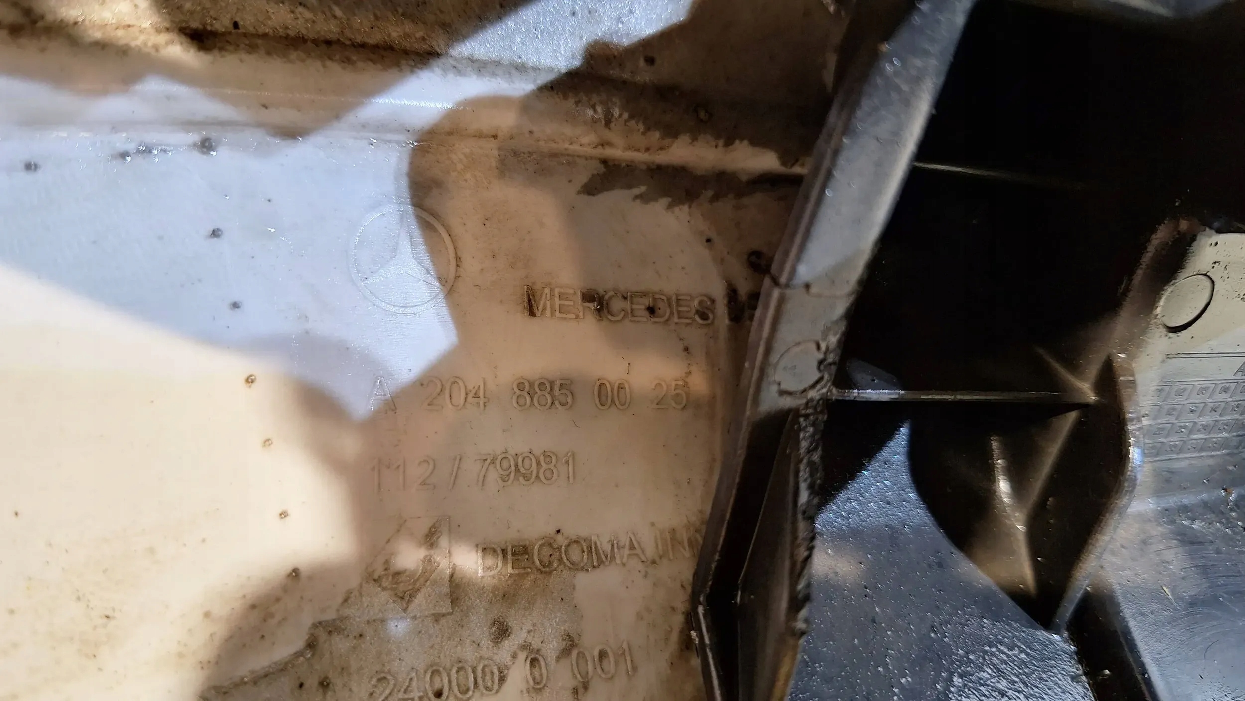 bumper front A2048850025 Mercedes C Klasa W204 07