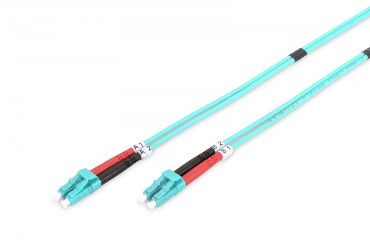 Patch cord światłowodowy Fo LC-LC MM 50/125 OM3 duplex Lsoh 2m