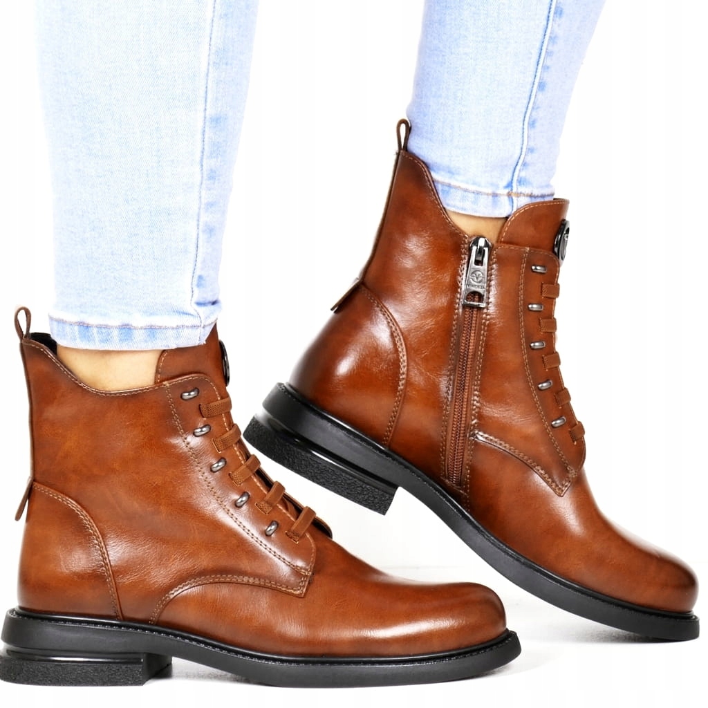 Dámské Kotníkové Boty Hnědé Na Zip, Pohodlné Pro Každodenní Nošení Ke Všemu