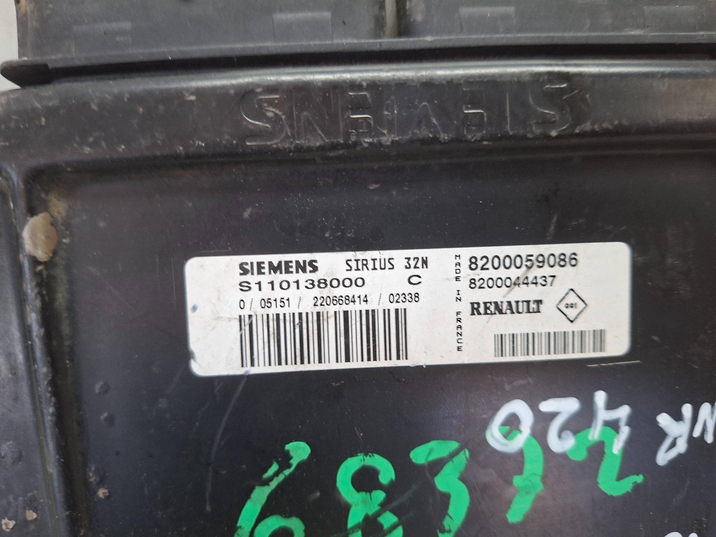 computer S110138000 8200059086 8200044437 RENAULT 1.4 1.6 e
