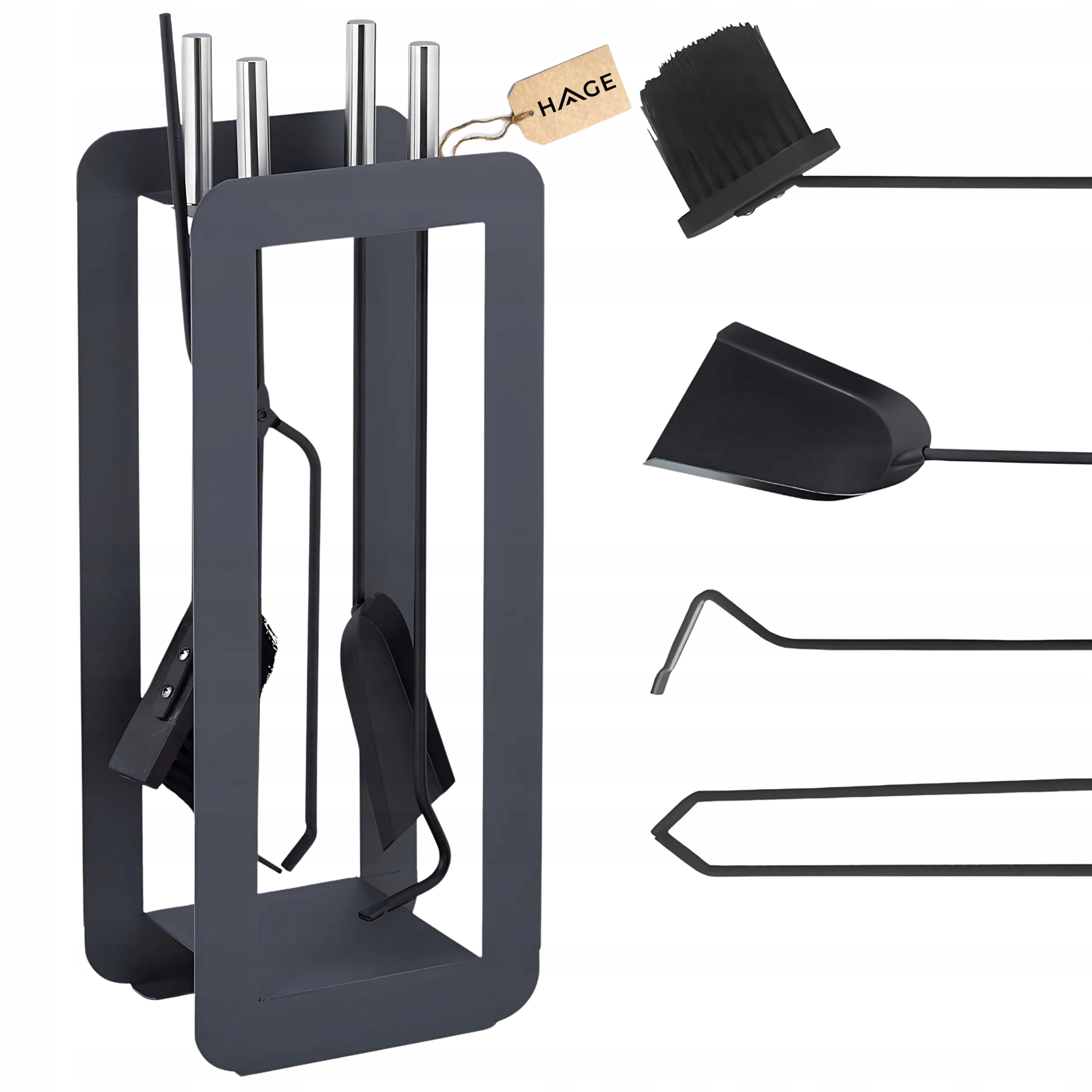 Krbové Nářadí Bornholm 5V1 Příslušenství Pro Krb Nářadí Pohrabáč