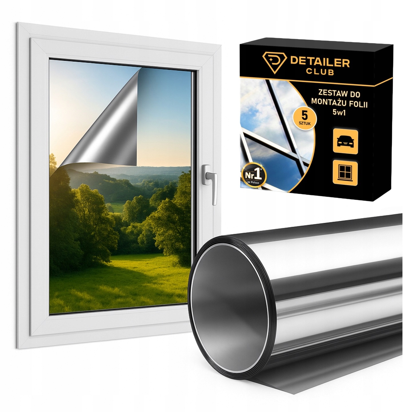 Vonkajšia slnečná fólia 50 x 450 cm, okenná termoizolácia a komfort!