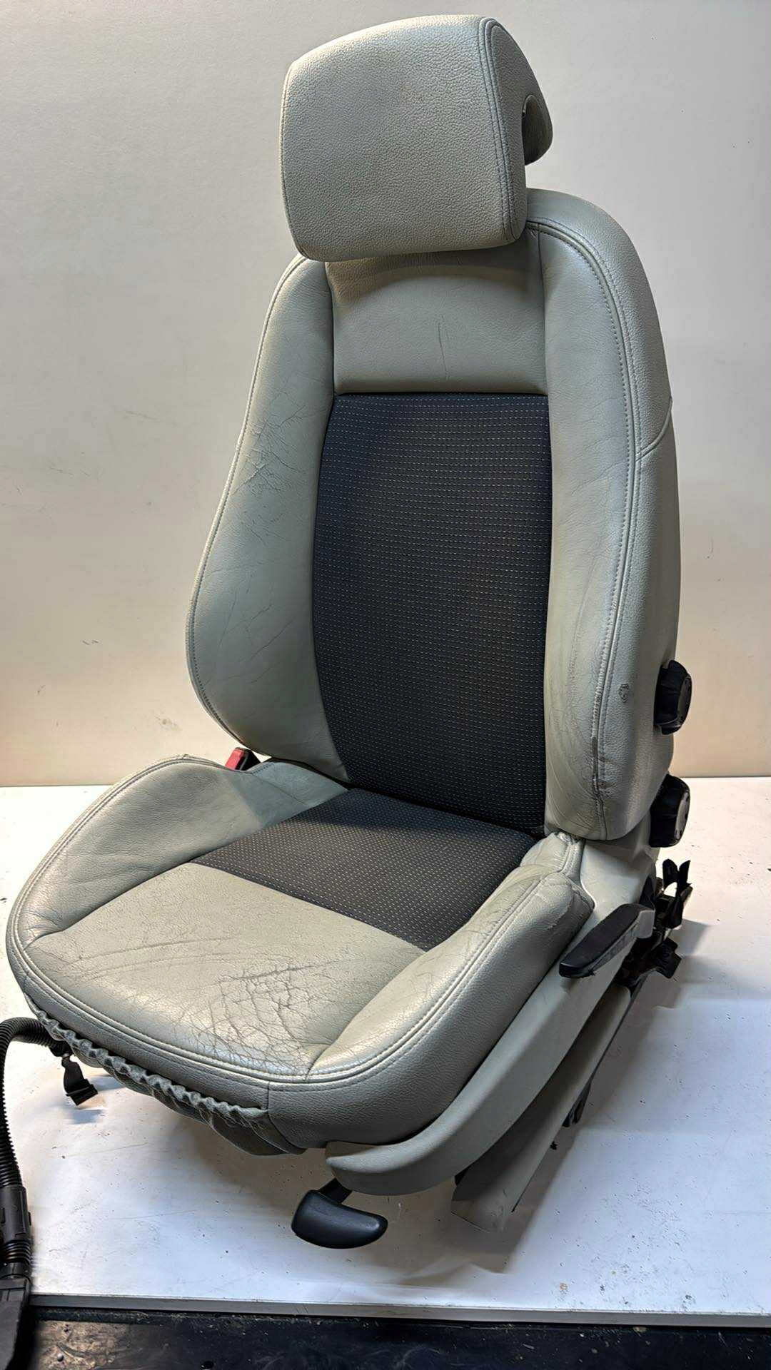 upholstery SAAB 9-3 II seats front front JASNA leather beige welur ciemny