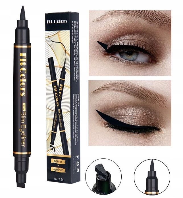 Eyeliner Czarny Pisak Stepel do Kresk Trwały Makijaż Czarny