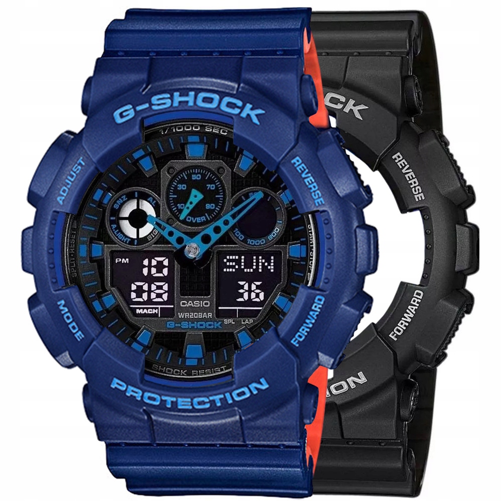 Hodinky Casio G-Shock Set GA-100-1A2ER Bezel 10527398 Pásek 10527467