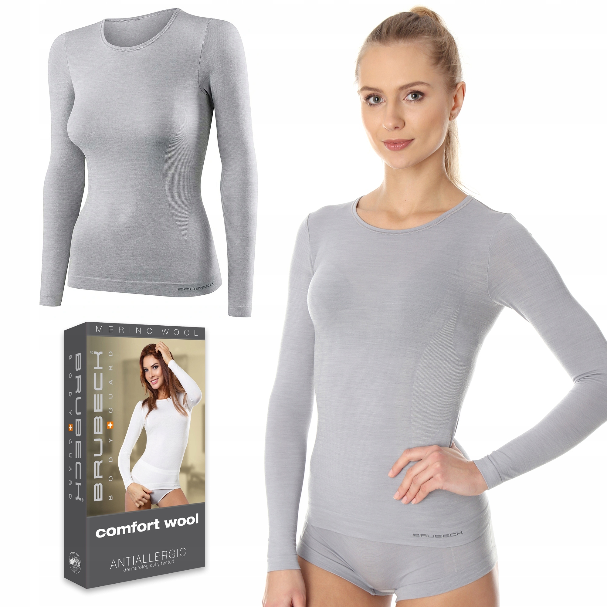 Brubeck LS11610 tričko dámské termo Vlněné XL