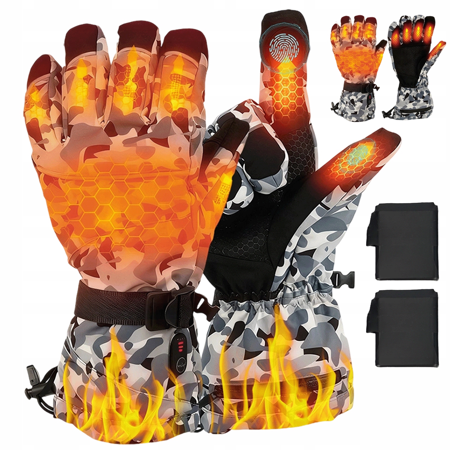 Elektryczne Rękawice Termiczne Podgrzewane Rękawice Do Jazdy Na Motocyklu