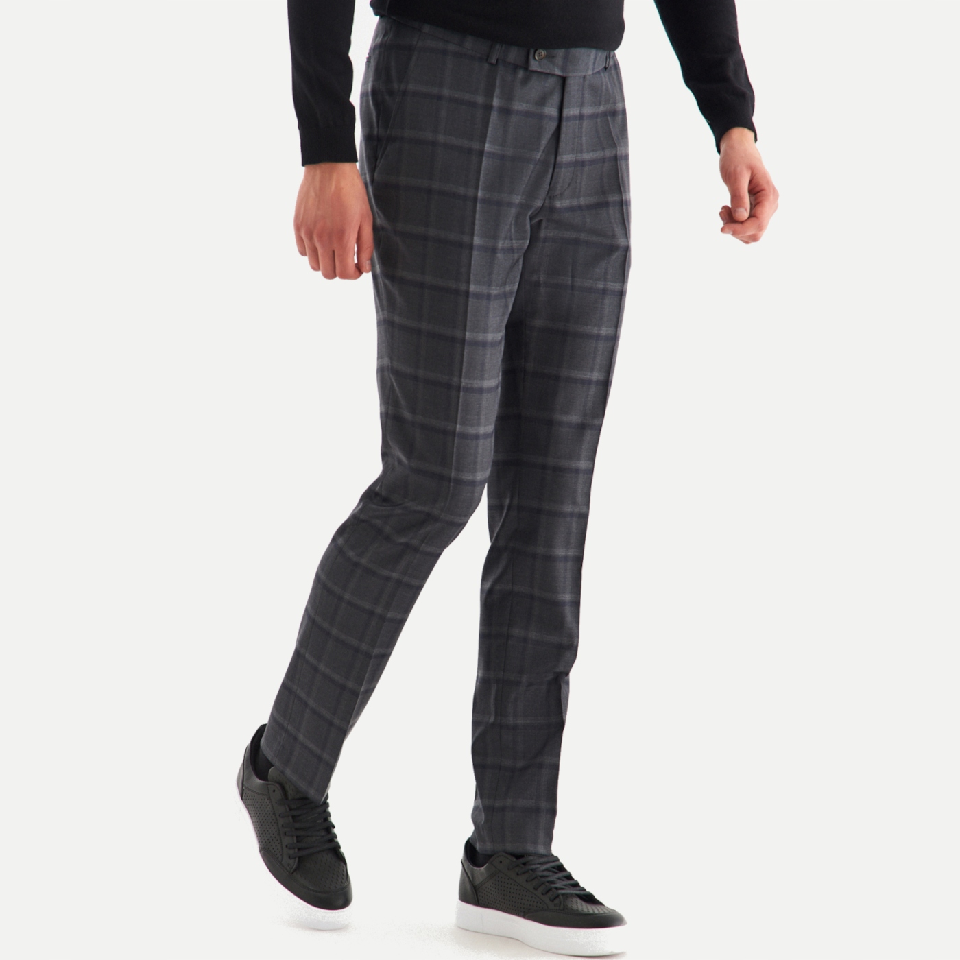 Šedé oblekové kalhoty v střihu Slim Fit Pako Lorente 176/84