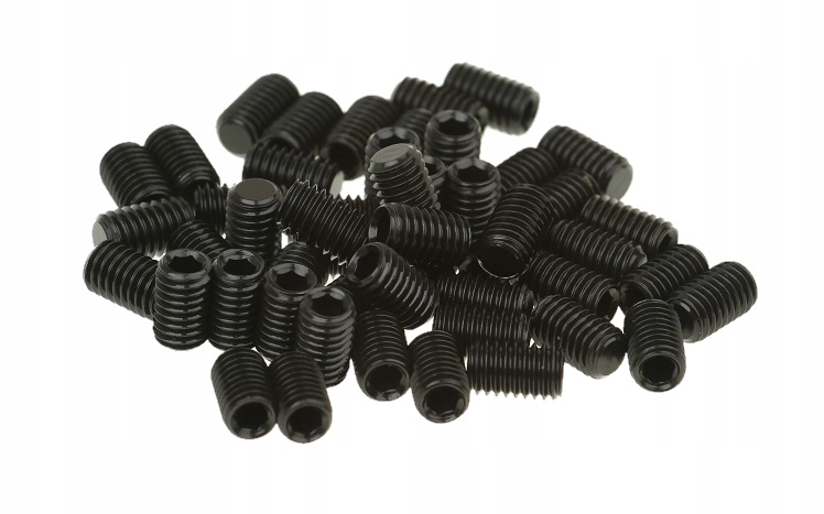

Wkręt Dociskowy Śruba Robaczek M5x8 mm 50x Czarny