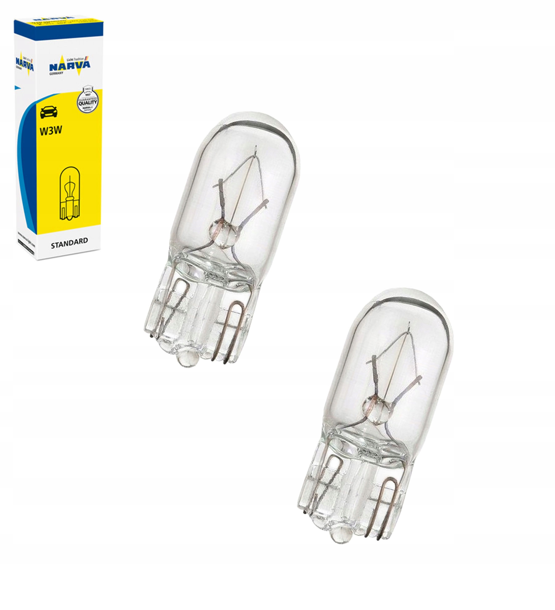 Narva Standard W3W 12V 3W (17097) żarówka 2 szt