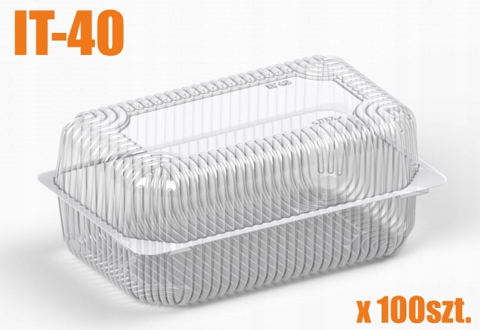 

Pojemnik na ciastka ciasto Pet 2600 ml 100 szt.