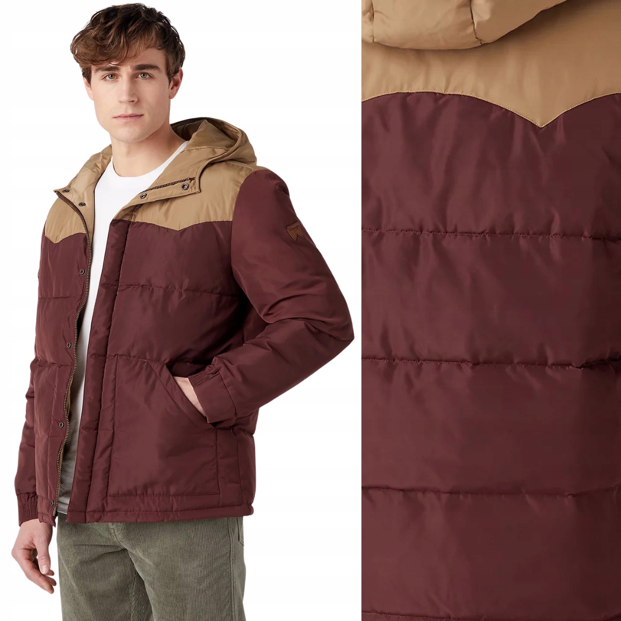 Péřová Bunda Wrangler s kapucí Bunda Dahlia S Kapucí M