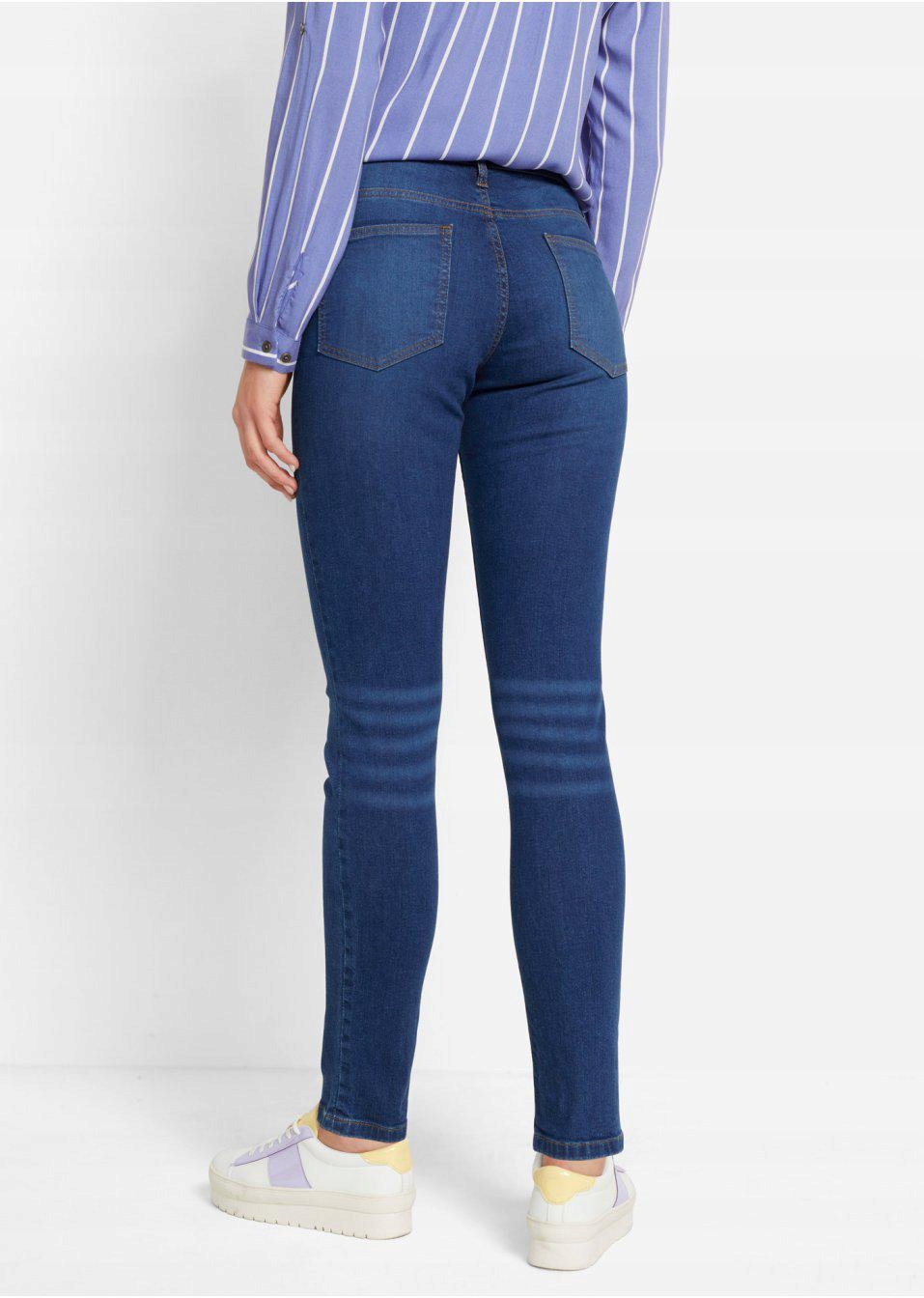 BONPRIX _SM LBS JEANSY GRANATOWE CIĄŻOWE _/ 50 Fason proste