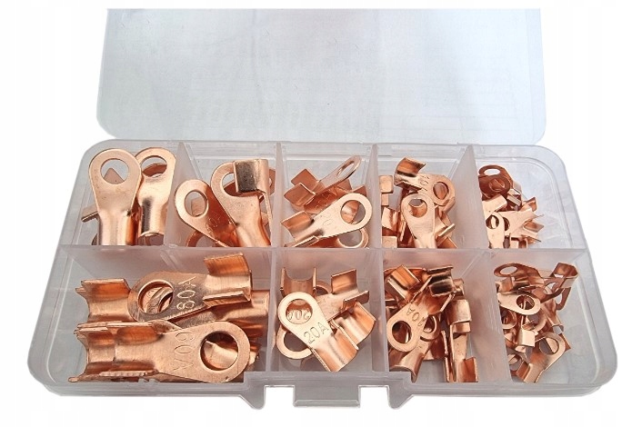 Konektory oczkowe wysokoprądowe zestaw