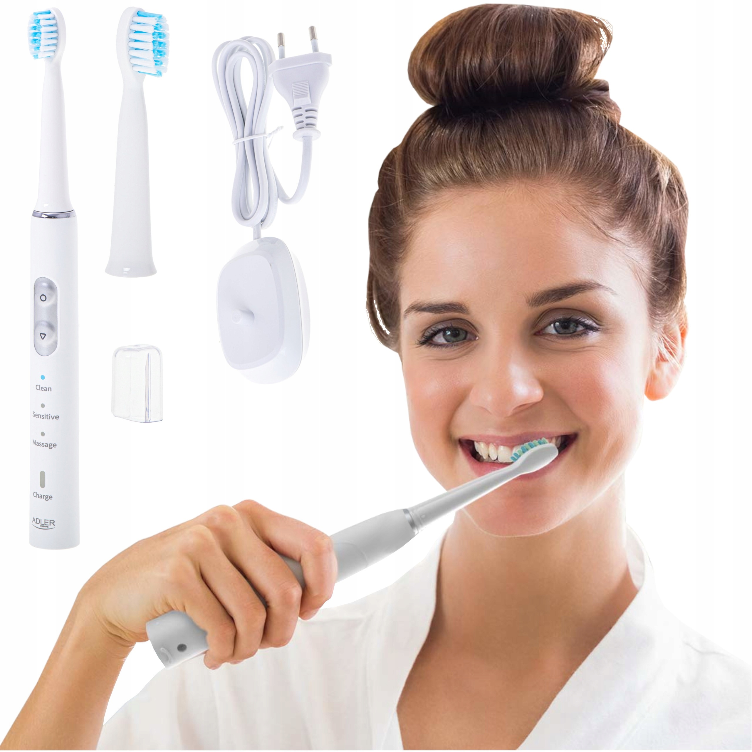 SZCZOTECZKA SONICZNA ELEKTRYCZNA do zębów JAKOŚĆ