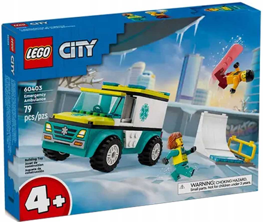 60403 Lego City Ambulance a snowboardista
