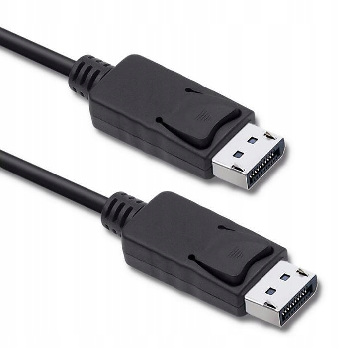 Qoltec Kabel Displayport Męski Do Monitora 5K 1.5M V1.2 Do Komputera
