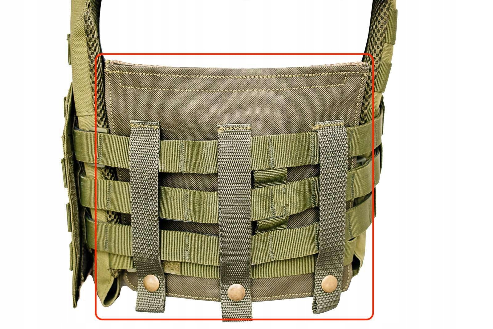 Ochrona boczna Płyta UHMW-PE NIJ III kl w kieszeni molle 2 szt Marka bez marki