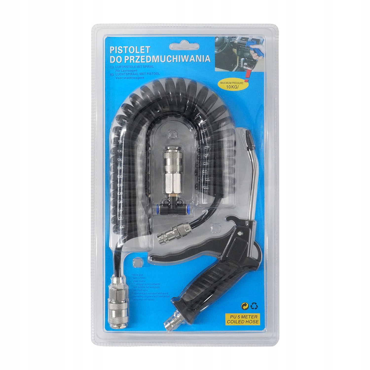 PISTOLET PNEUMATYCZNY DO PRZEDMUCHIWANIA Z PRZEDŁUŻKĄ METAL AIRKRAFT