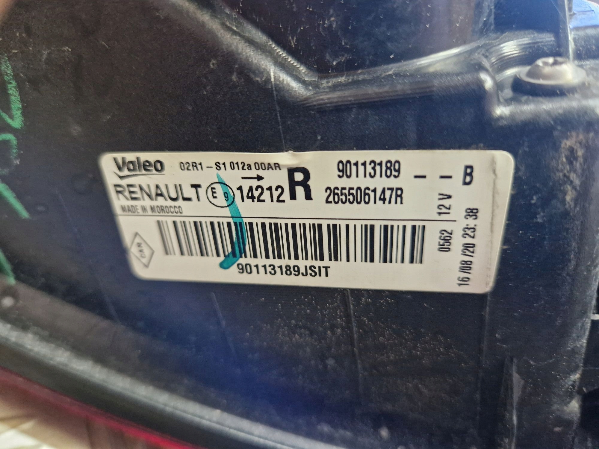 light right rear DACIA SANDERO II LIFT 2016R->
