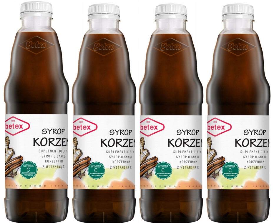 4x Syrop korzeń Betex