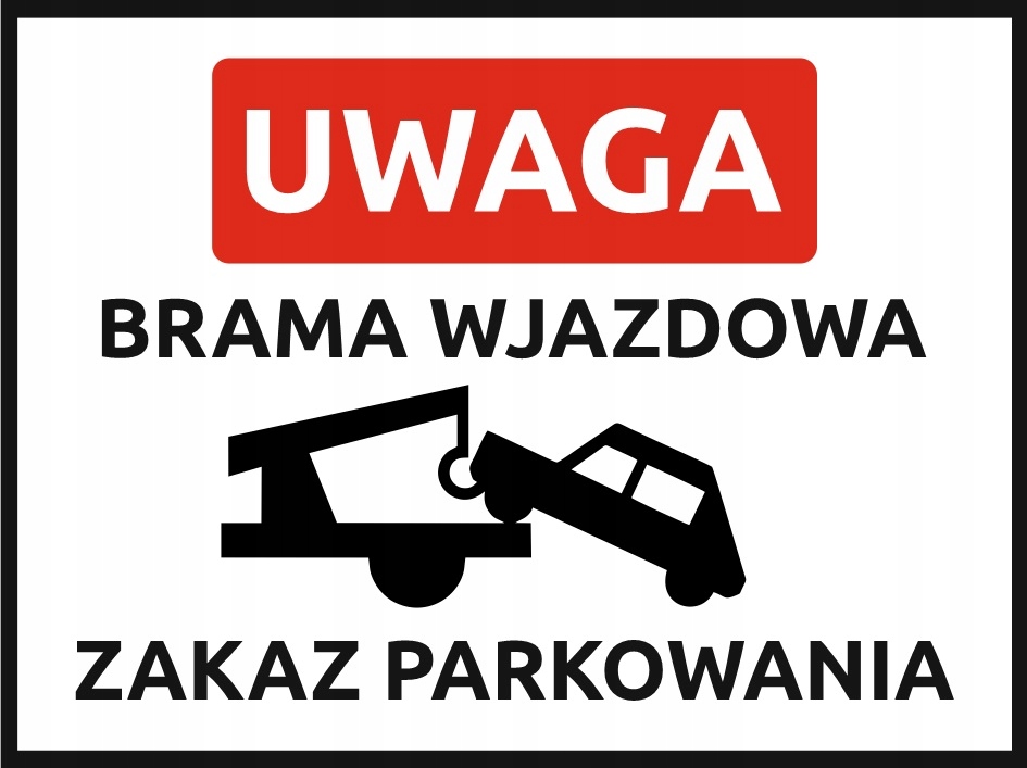 

Tabliczka Pcv Bhp Uv 40x30 cm Zakaz Parkowania