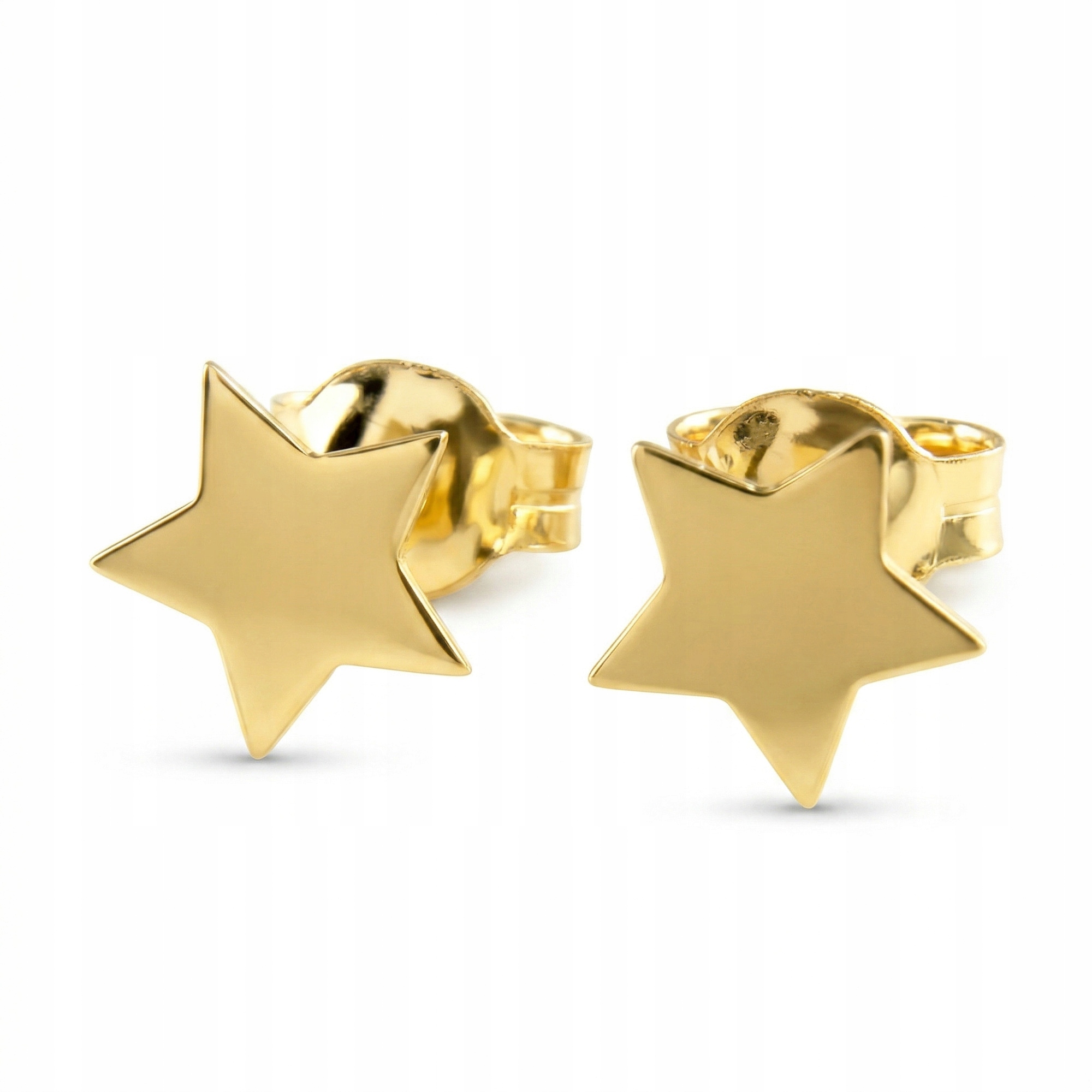Zlaté Náušnice s hvězdou ryzost 585