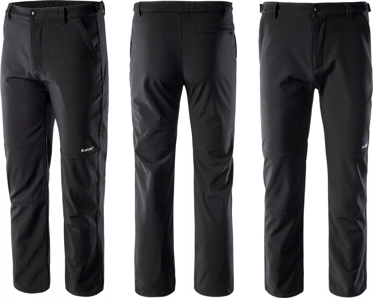 MĘSKIE SPODNIE TREKKINGOWE TURYSTYCZNE SOFTSHELLOWE HI-TEC CELIO CZARNE XL Kolekcja SPODNIE
