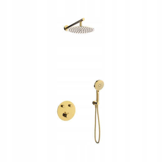 Corsan Podomítkový sprchový set Lugo Z04TBGL Termostat Slúchadlo Zlato