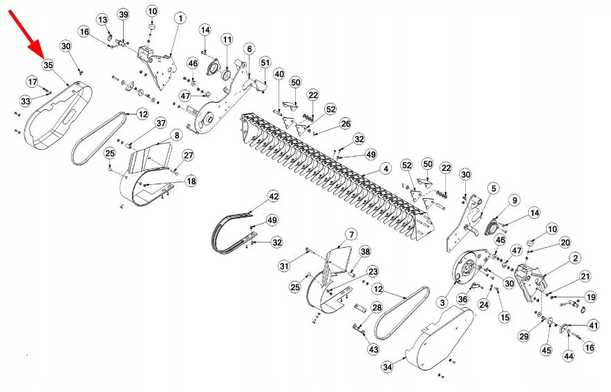 CTP00128 Osłona szpuli prawa Marka maszyny Inna