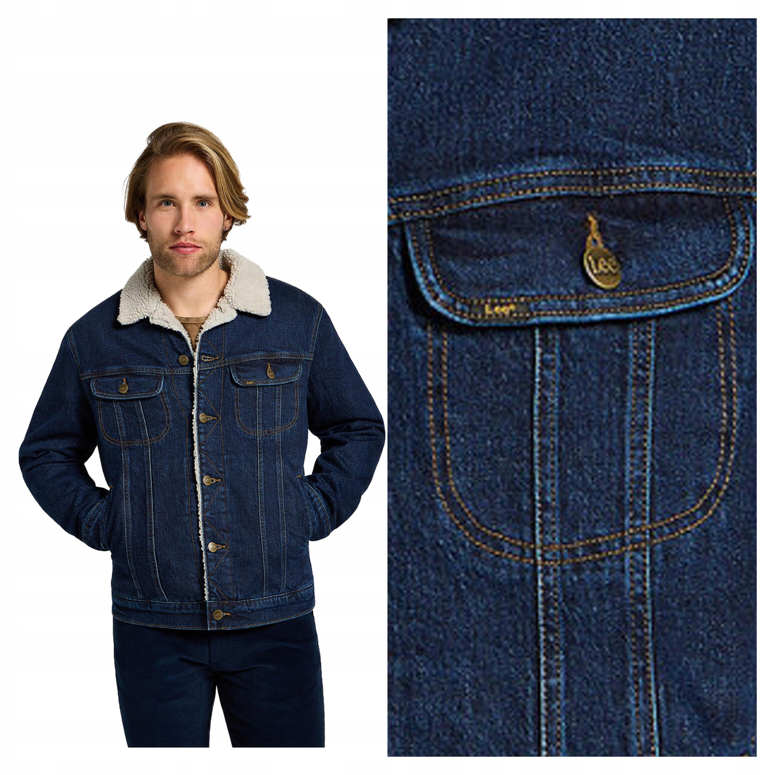 Lee Sherpa Jacket S Pánská džínová bunda