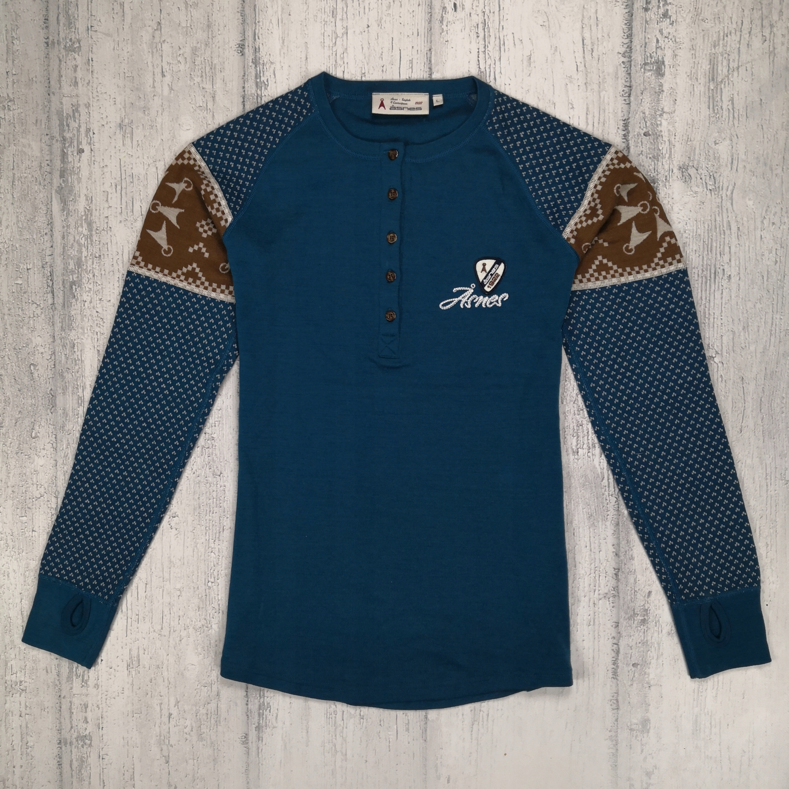 ASNES 520579 POLAR LS GRANDAD WOMEN DAMSKA KOSZULKA WEŁNIANA WEŁNA MERINO L Marka Inna marka